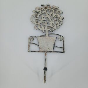 Shabby Chic Farmhouse Flower Ornate Wall Hook Coat Key Bathroom Hook
